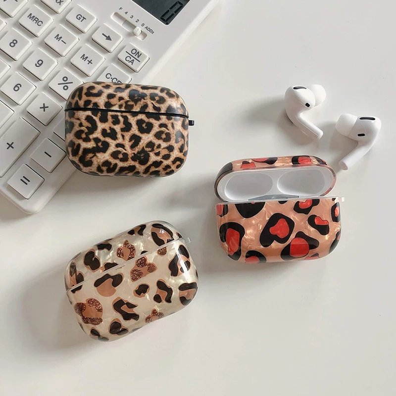 Леопардовая Bluetooth Беспроводная Крышка для наушников Apple AirPods Pro Box анти осенний