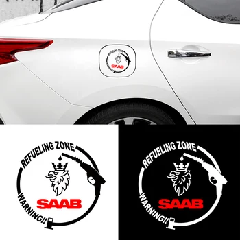 

1PCS 12.5*12.5cm Fuel Tank Cap Car Decor Decals Car Stickers Waterproof For SAAB 03-10 BJ SCS 9-3 9-5 9-2x 9-5x car accessories