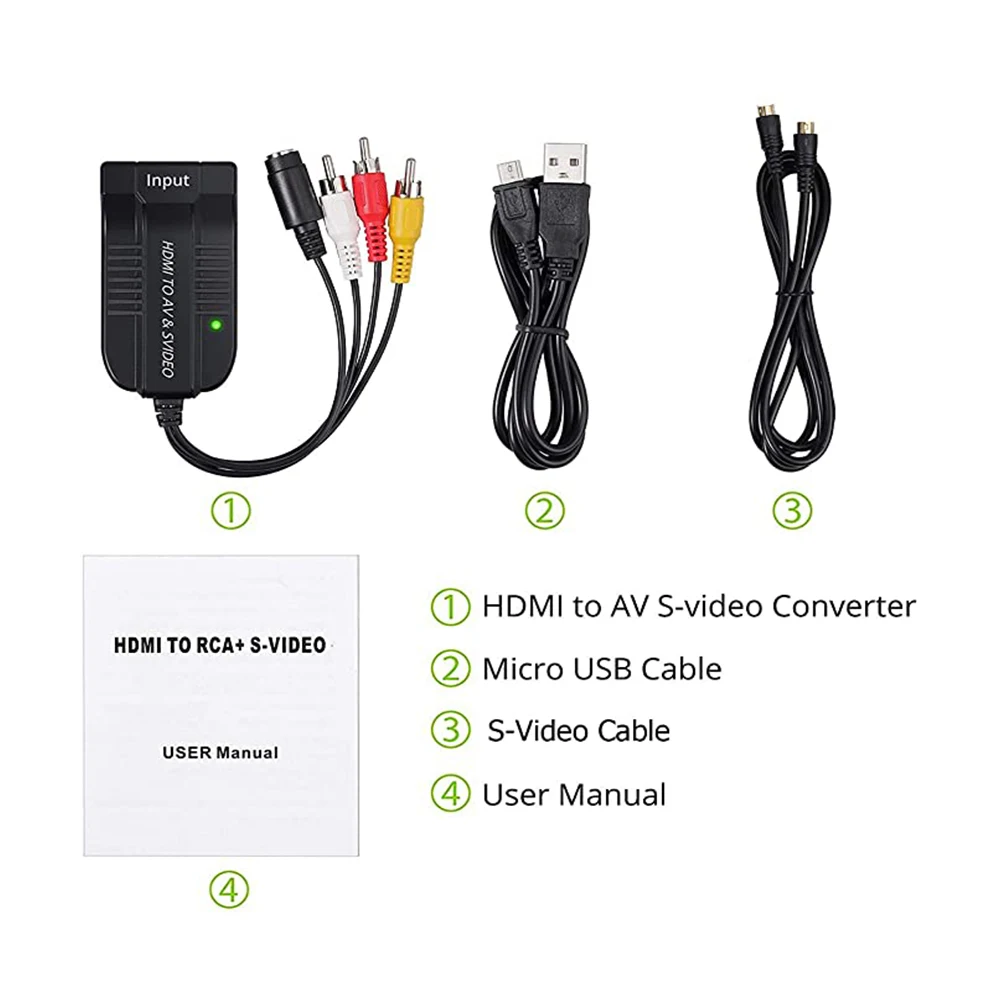 Adaptador Av-s-video A A-compatible Entrada S-video Av Cvbs | Meses sin