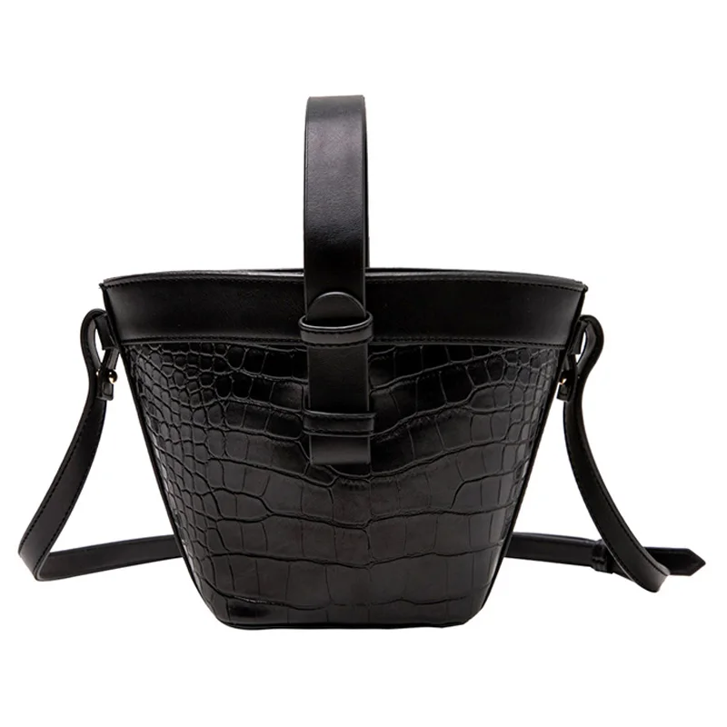

191223 iVog New Arrival Everyday Ladies Small Messenger Crossbody Handbag White Geometric Bucket Bags for Women 2019