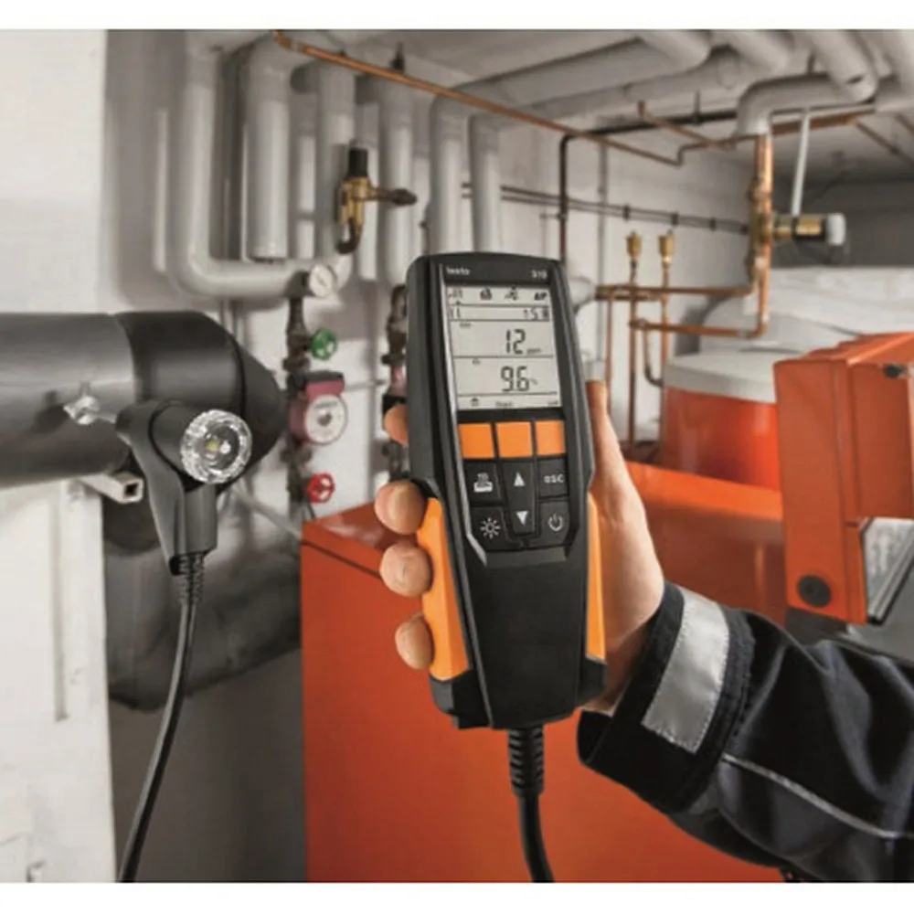 Портативный газоанализатор Testo 310 ручной портативный детектор CO/CO2/O2 КПД сгорания