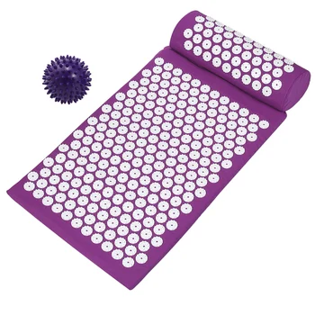 

Acupressure Massage Mat with Pillow & Ball Set Health Care Yoga Mat Acupuncture Massage Mat for Relieving Stress and Pain
