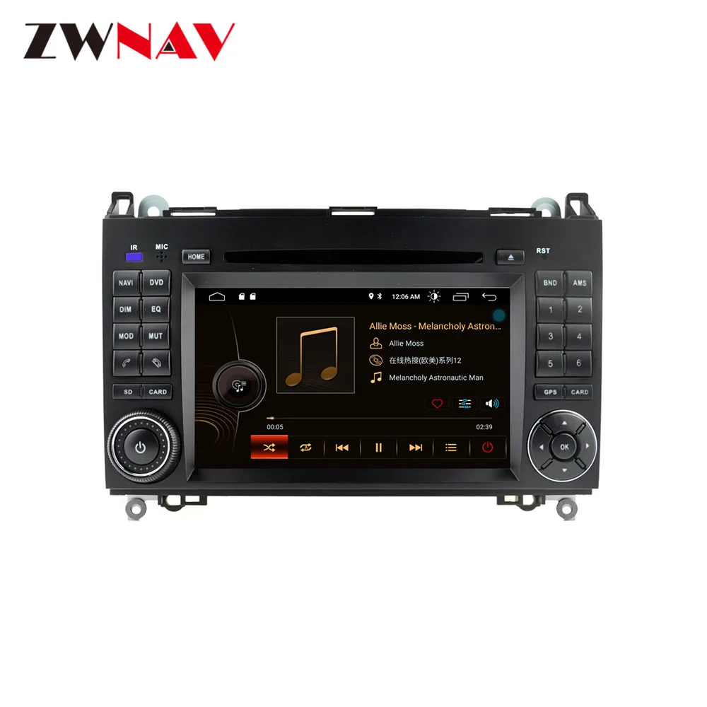 Best Android 9.0 Car DVD Player GPS For Mercedes Benz B200/B-class/W245/B170/W169 Auto Stereo Radio Car Multimedia Player Head Unit 10