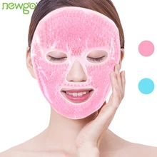 Охлаждающая гелевая маска для глаз с гелевыми бусинами, холодная маска для лица для горячей холодной терапии, Успокаивающая пышные усталые глаза, темные круги, маска для всего лица