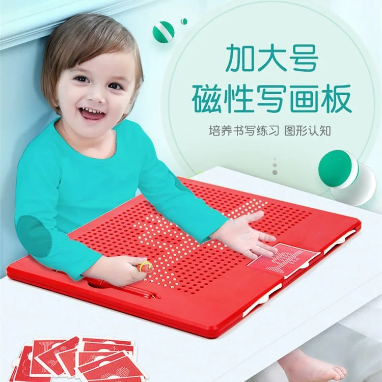 

Children'S Educational DIY Free Writing Magnetic Drawing Board Creative Magnetic Beads Plastic Tablet