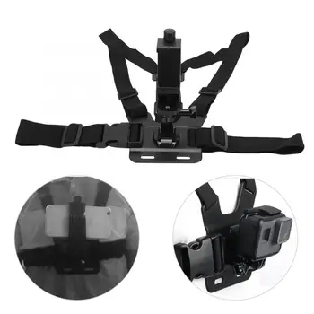 

Adjustable Chest Harness Strap Convenient Hanging Safety Belt with Phone Clip for Smartphone for GOPRO/SJCAM/DJI Sports Camera