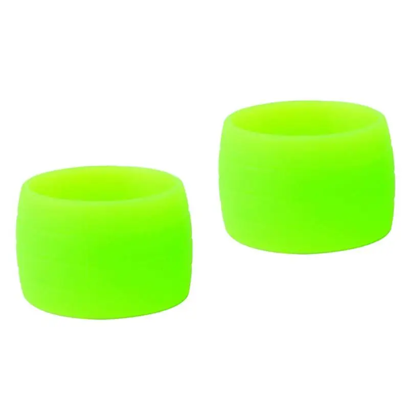 1 Pair Handlebar Strap Silicone Collar Bike Silicone Plug Rubber Anti-Skip Road Bike Plugs For Bar Tape Bike Accessories - Цвет: Зеленый