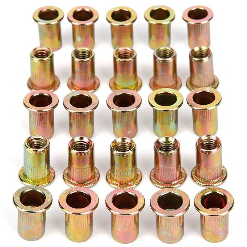 

25 x M8 Nuts threaded rivet Insert threaded DIY fasteners set