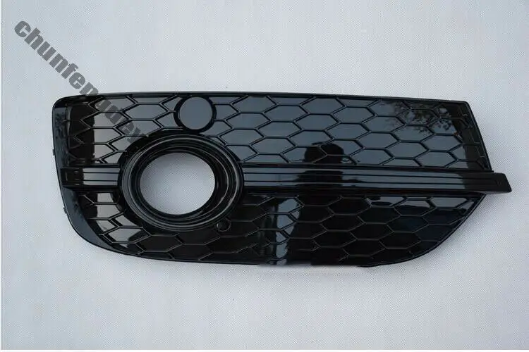 2PCS/set Black front fog lamp light cover bar trim moulding For Audi Q3 RSQ3 2012