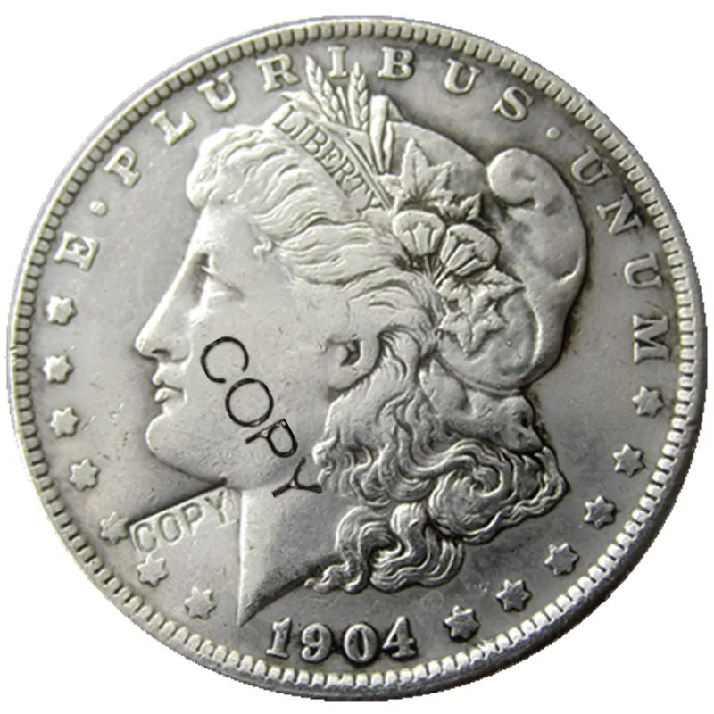 1904-S морганский доллар Посеребренная Имитация монеты