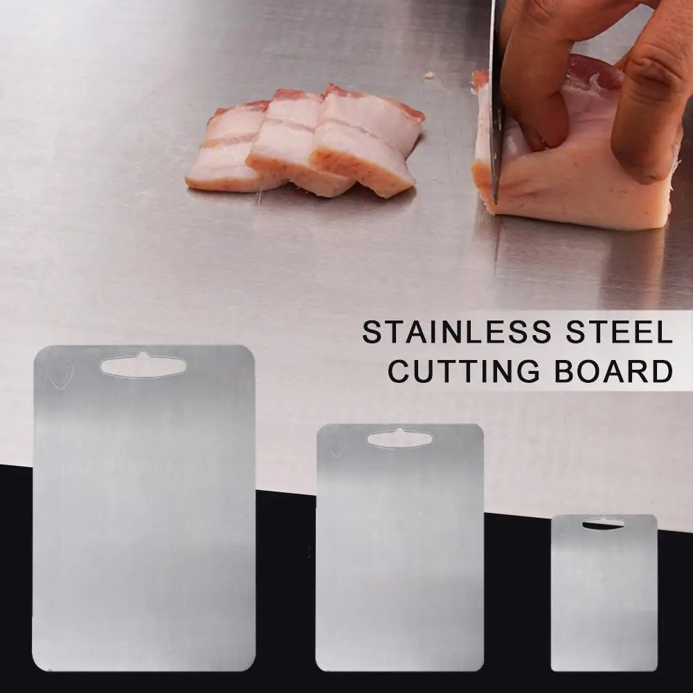 

Stainless Steel Chopping Block Antibacterial Anti-mildew Cutting Board Chopping Board Fruit Vegetable Meat Cutting Board Kitchen