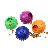 Собака резиновый шар Забавные игрушки интерактивный эластичный шарик жевательная игрушка для собаки зуб чистый шар пища утечка резиновый шар