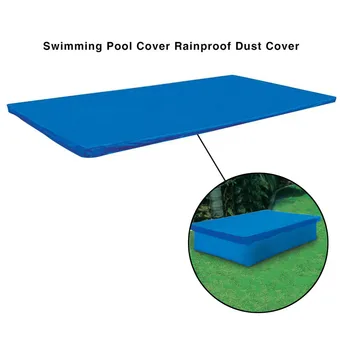 

swimming pool cover Cloth Inflatable Pool Dust Cover PE Rectangular Suitable Square Swimming Pools piscinas grandes para familia