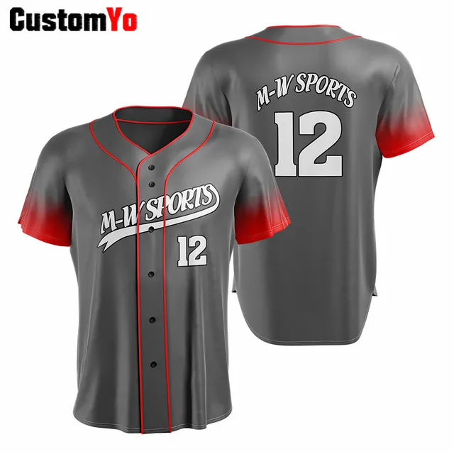 Professional Custom Jersey Baseball Jersey Blank Boy Baseball T