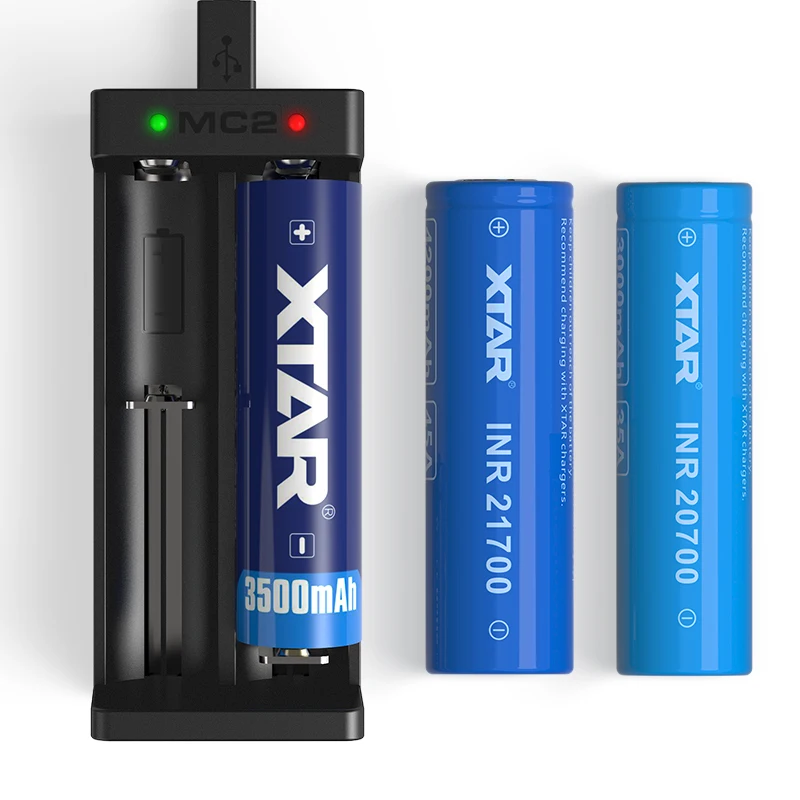 Зарядное устройство USB XTAR MC2 зарядное IMR INR 3 7 в 6 В литий ионный аккумулятор 10440 26650