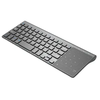 

Thin 2.4Ghz Usb Wireless Mini Keyboard With Number Touchpad Numeric Keypad For Tablet Desktop Laptop Pc