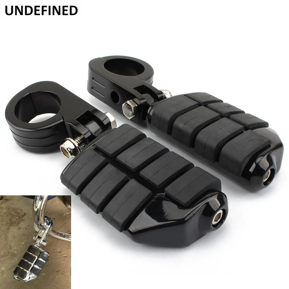 

Motorcycle Highway Pegs Foot Rests For 1.25 "Engine Guard-Harley Davidson Road Glide Electra Glide Road King Street Glide