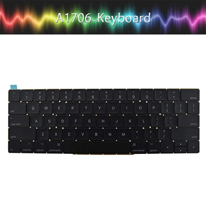 

New A1706 keyboard for Macbook pro retina laptop keyboards 2016 2017 MLH12 MPXV2 EMC3071 EMC3163