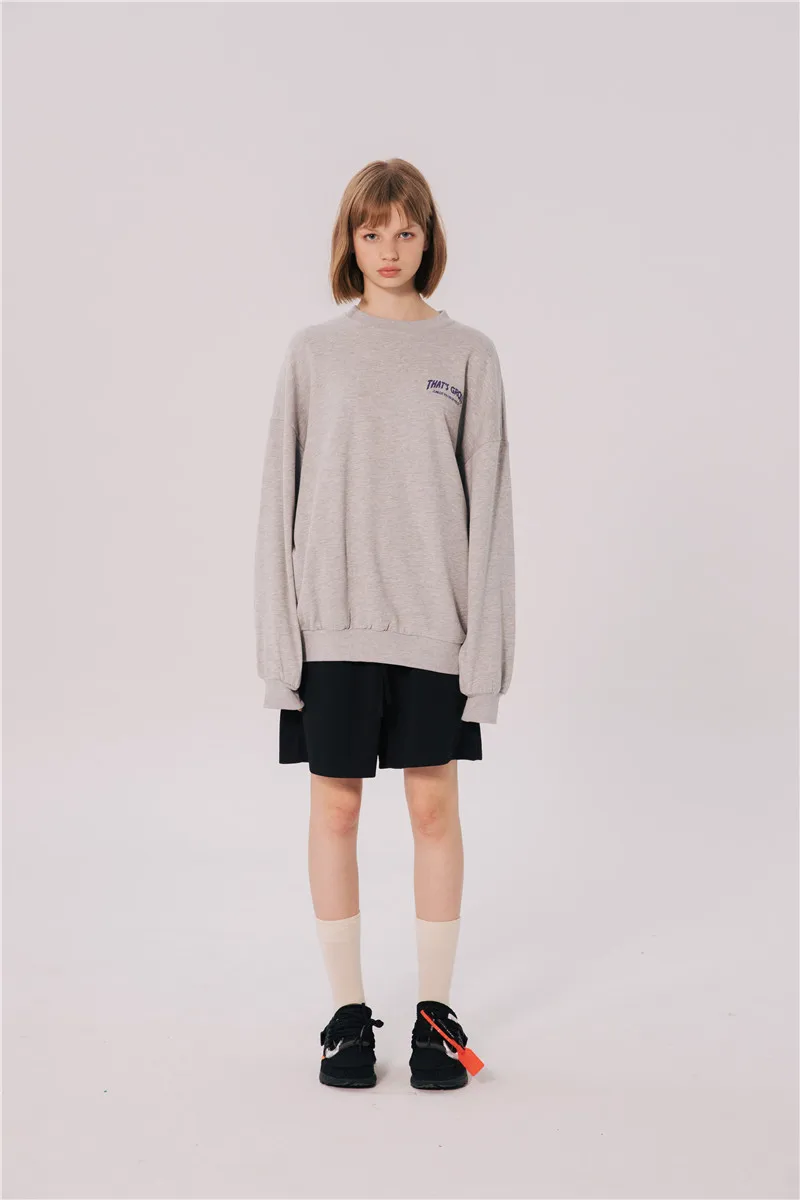 Забавный пуловер с рисунком, Женская толстовка, осень 2019, новая уличная мода, свитер с круглым вырезом, уличная Женская толстовка
