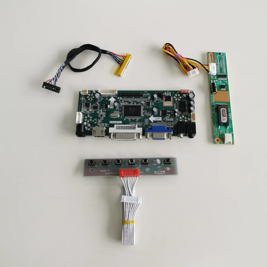 Для CLAA140WA01/A CCFL LVDS 30Pin HDMI+ VGA+ DVI 1" 1280*768 ЖК-монитор панель M. NT68676 дисплей Контроллер привод карты DIY kit