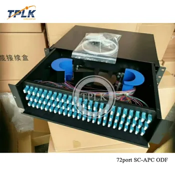 

72 core Fiber Patch Panel SC FC APC Pigtail ODF 1U Optical Fiber Terminal Box Optical Fiber Distribution Frame Factory wholesale