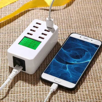 

USB Desktop Charging Station 8 Port Fast Charger Socket for Universal Devices AS99