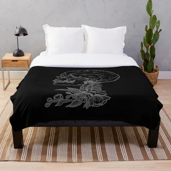 

Cranium Vertebrae Botanica Throw Blanket Soft Sherpa Blanket Bed Sheet Single Knee Blanket Office Nap Blanket