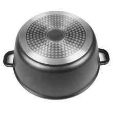 Кастрюля силиконовая ручка прочная Полезная жесткая анодированная практичная антипригарная черная Индукционная база товары для дома алюминиевая кухонная