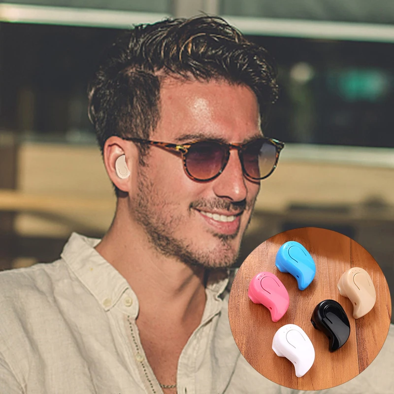 Mini Wireless Bluetooth Earphone in Ear Sport with Mic Handsfree Headset Earbud