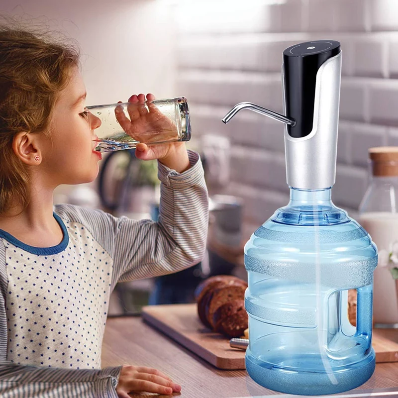 

Water Bottle Pump USB Charging Universal Electric Water Bottle Dispenser Improved Portable Electric Water Pump Water Tower for B