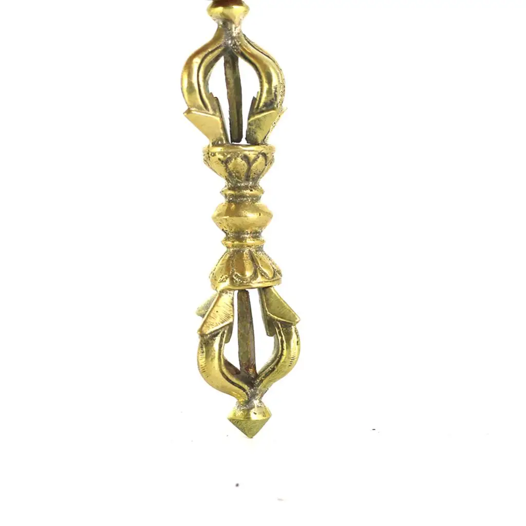 Tibetan Buddhism Copper 9 x5cm Five Shares Dorje Vajra Pestle Home Ornament