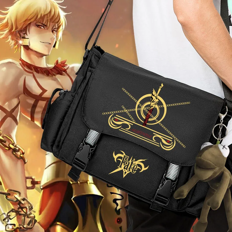 Fate Stay Night Zero Gilgamesh Косплей Оксфорд унисекс кросс-боди мессенджер школьный рюкзак