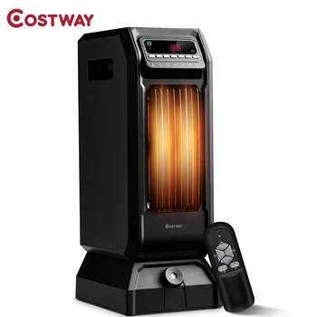 

COSTWAY 1500W portable Infrared Space Heater 12H Timer Remote Control Electric Space Room Heater Overheat Protection