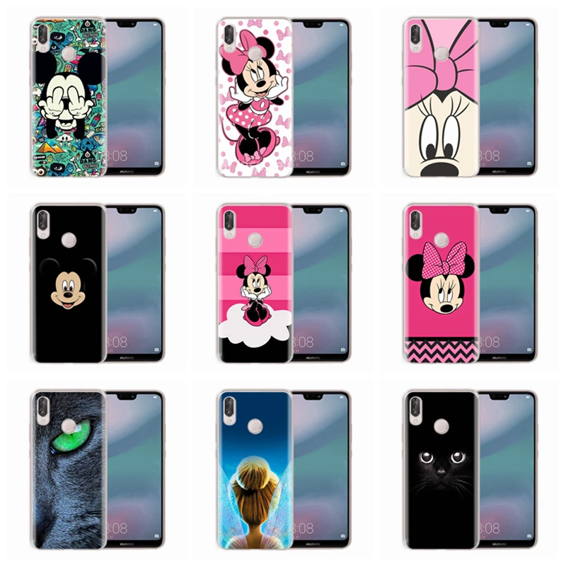 

Soft Case For Huawei Honor 7A 8A 8X 8C 9 10 Mate 20 P Smart P10 Lite Nova 3 TPU Cartoon pattern Cover D102