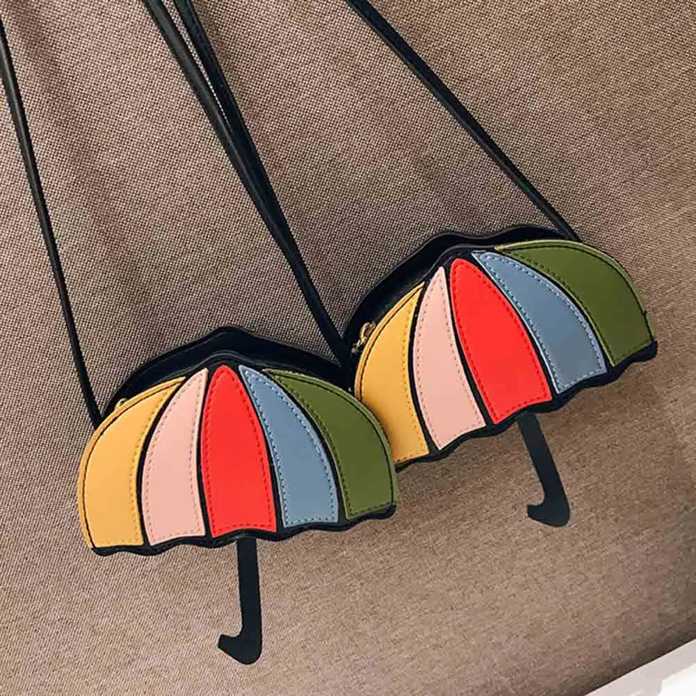 Women Shoulder Bag Cute Cartoon Umbrella Shape Mini Coin Purse Crossbody Bags Best Sale-WT | Багаж и сумки