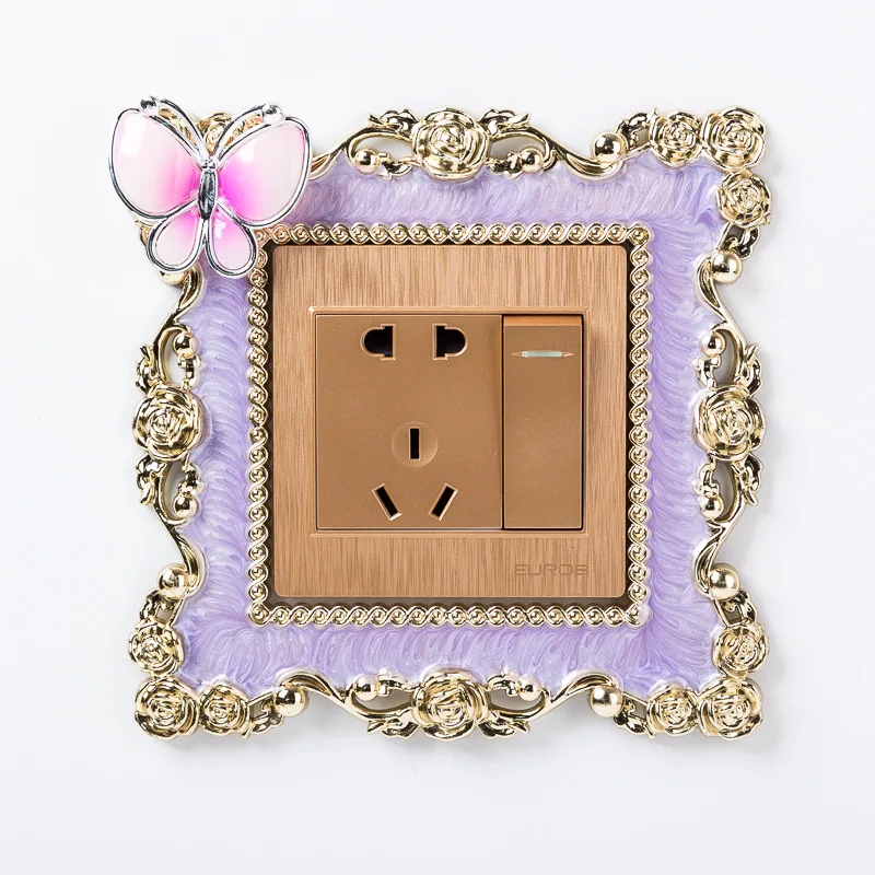 Арт дом напрямую от производителя продажи 3051 пасторальный Стиль Европейский стиль Пномпень Бабочка наклейки на выключатель стиль