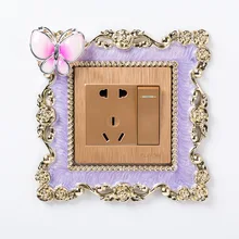 Арт дом напрямую от производителя продажи 3051 пасторальный Стиль Европейский стиль Пномпень Бабочка наклейки на выключатель стиль