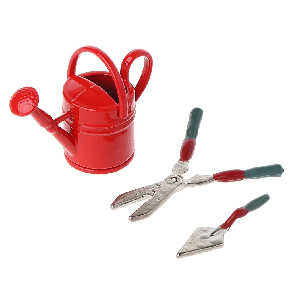 

Random Color 1Pc 1:12 Dollhouse Watering Can Garden Sprinkle Flower Pot Miniature Decor Doll House Accessories Classic Toys