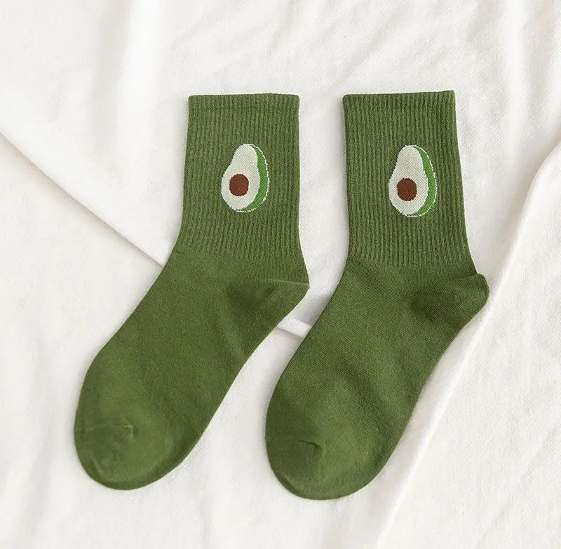 Jeseca, милые носки для девочек в японском стиле, Kawaii, Осень-зима, новые женские теплые носки, Женская винтажная уличная одежда в стиле Харадзюку - Цвет: green