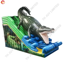 10x4 м гигантская надувная крокодильская горка для улицы, коммерческая прочная надувная горка для детской площадки