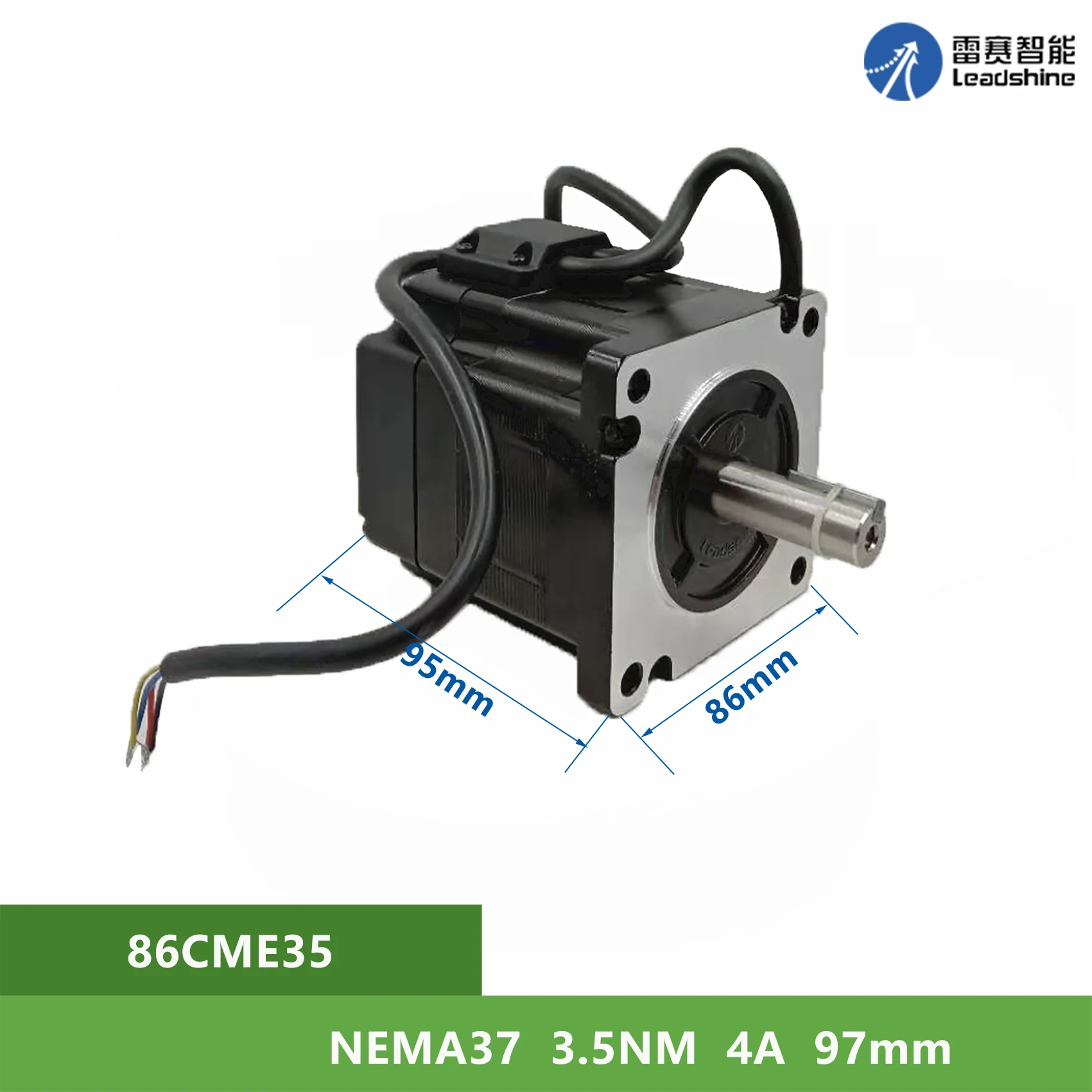 

Шаговый 2-фазный вал с замкнутым контуром диаметром 14 мм NEMA37 Leadshine 86CME35 3.5Nm 4A