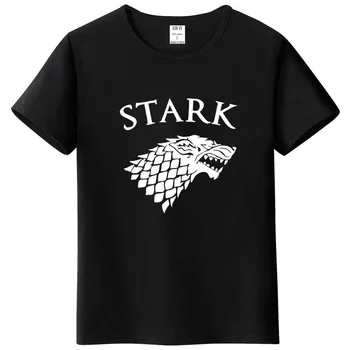 

100% cotton t shirts Stark short sleeve Game of Thrones Men T-shirt casual men tshirt Tops Tees WINTER IS COMING funny t shirts