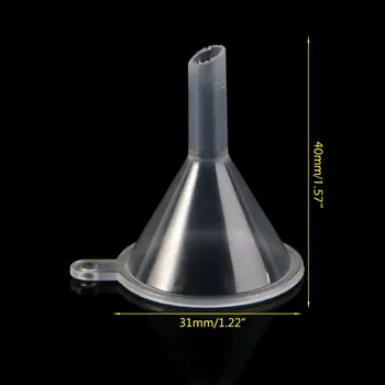

10Pcs Plastic Small Funnels For Perfume Liquid Essential Oil Filling Empty Bottle Packing Tool
