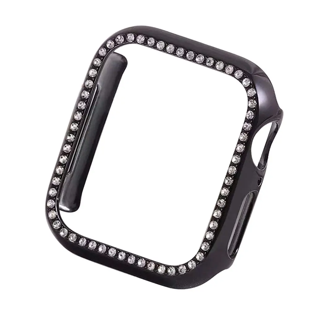 1 Для Apple Watch 4, 5 поколения, водостойкий, с бриллиантами, Улучшенный чехол для ПК 38, 42, 40, 44 мм, защитный чехол для умных часов - Цвет: 1
