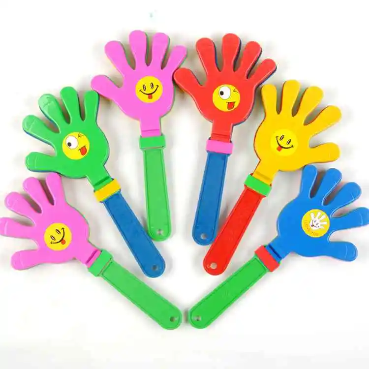 

Colorful Hand Clapping Toy Soccer Football Games Concert Drinking Props Noise Maker Cheering Trumpet Toys For Handclap Applaud