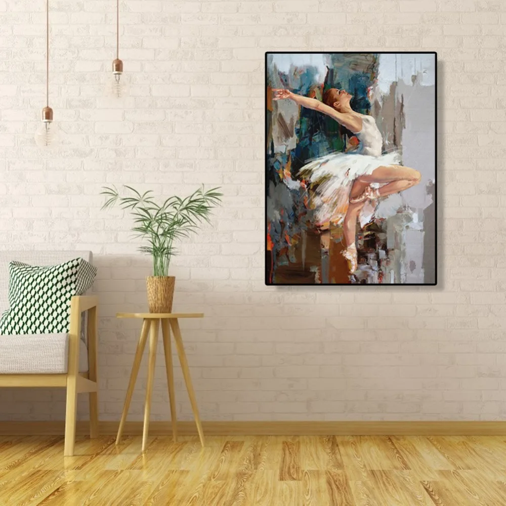 DIY-Painting-By-Numbers-Handpainted-Canvas-Painting-Dancing-Girl-Canvas-Oil-Art-Picture-Home-Decor-Living (2) - 副本