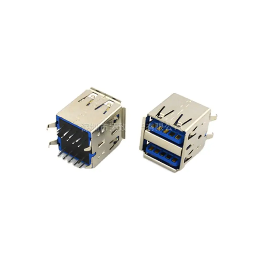 20 шт. USB3.0 двухрядный Женский Разъем Тип A USB 3 0 розетки настольные