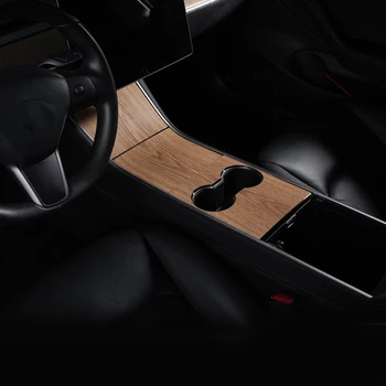 

Control Car Central Control Sticker Sticker Trim Protector PVC Wood Grain