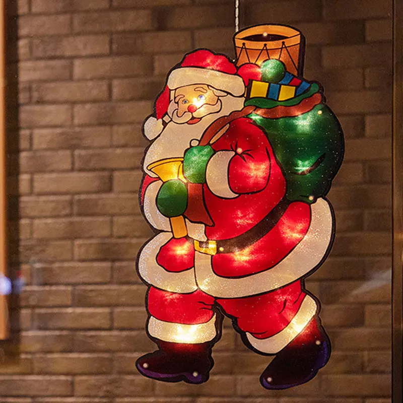 thumbnail image 1 of 2020 Christmas Decoration LED Night Lights Xmas Tree Santa Snowman Shape Lighting Lamp for New Year Navidad Store Home Decor, 1 of 5