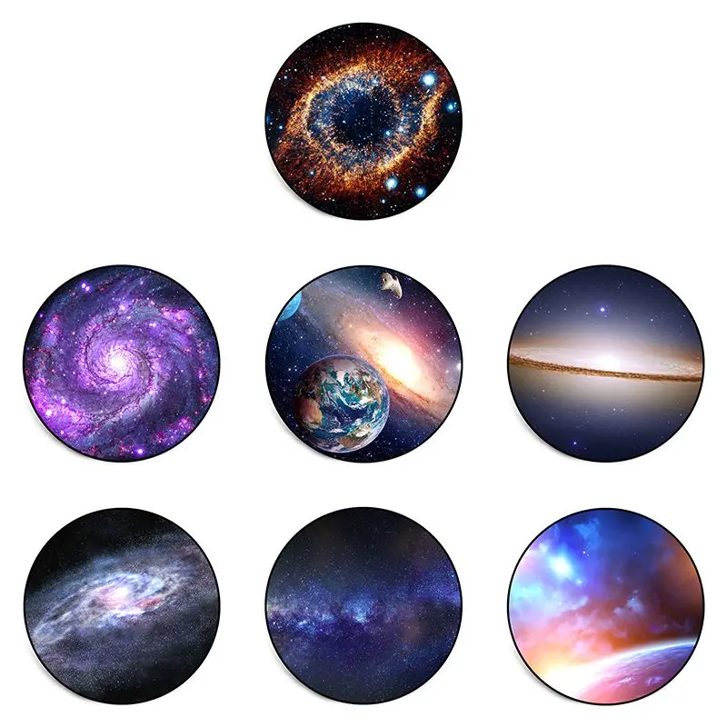 С принтом Вселенной Galaxy круглый коврик Нескользящая основа моющаяся губка ковер в холл домашний декоративный ковер